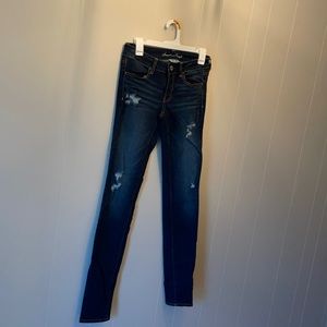 America Eagle Ripped Skinny Jeggings
